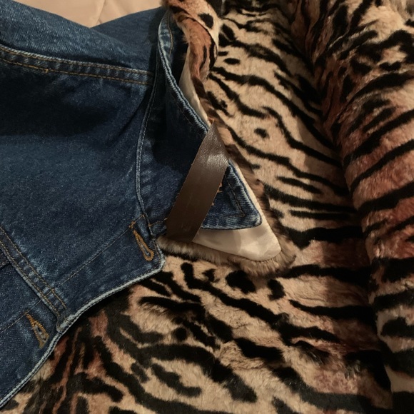 JEAN CRISAN FOURRURE woman’s denim/rabbit fur jacket vest. - Picture 7 of 11